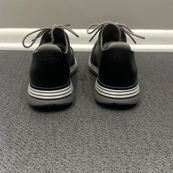 Cole Haan Black and Gray Leather Oxfords OriginalGrand main image 8
